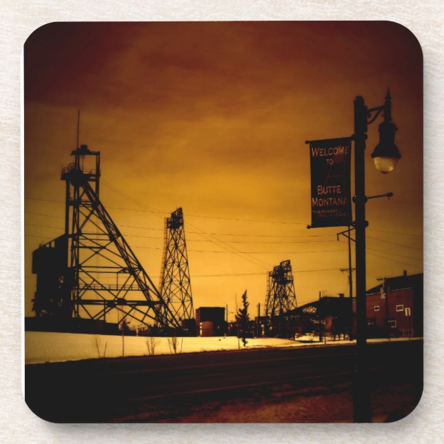 Welcome to Butte, Set of 6 coasters (Front)