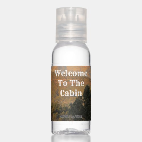 Welcome to Cabin Arizona Landscape Photo Mountains Hand Sanitizer