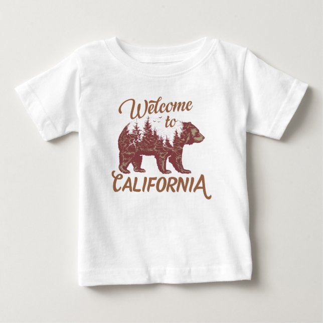 Welcome to California Bear Baby T-Shirt (Front)