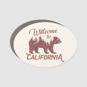 Welcome to California Bear Car Magnet