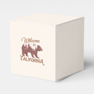 Welcome to California Bear Favor Boxes