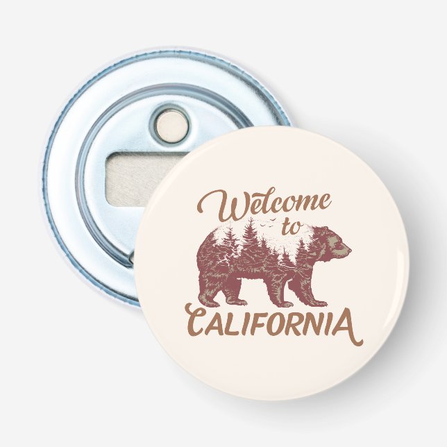 Welcome to California Bear Forest  Bottle Opener (Front)