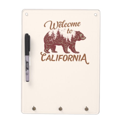 Welcome to California Bear Forest  Dry Erase Board