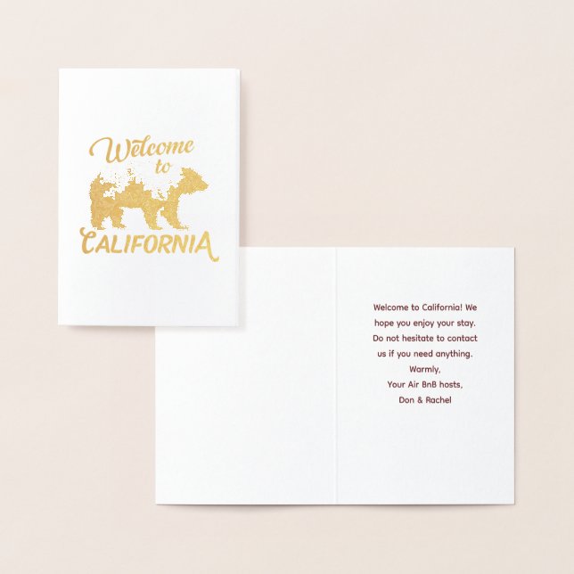Welcome to California Bear Forest  Foil Card (Display)