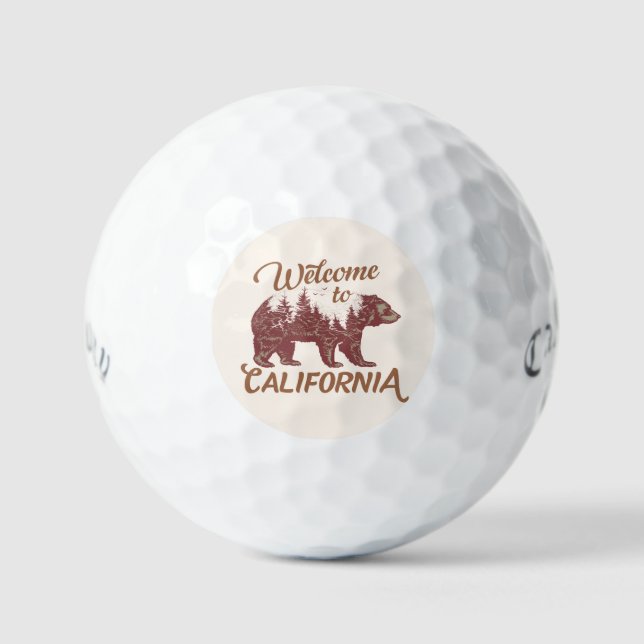 Welcome to California Bear Forest  Golf Balls (Front)