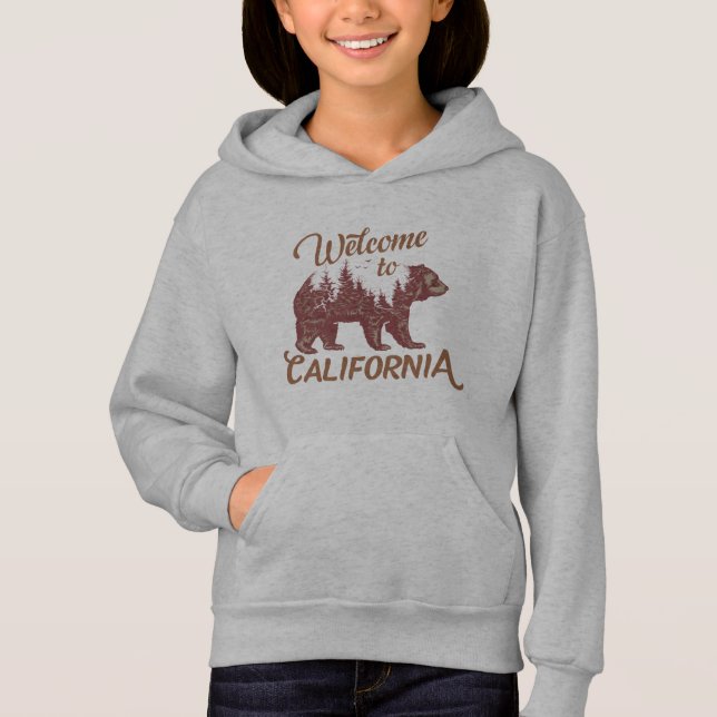 Welcome to California Bear Forest  Hoodie (Front)