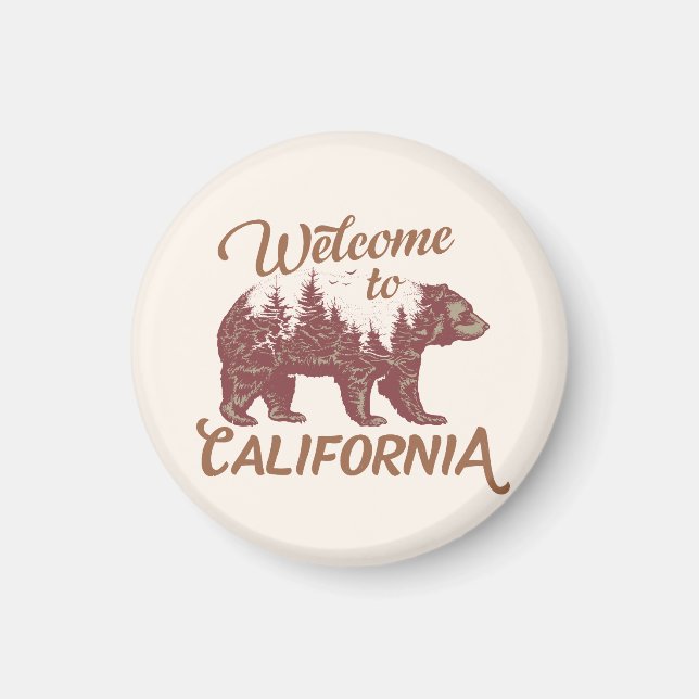 Welcome to California Bear Forest  Magnet (Front)