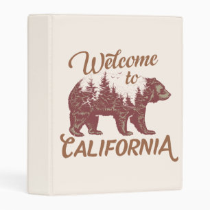 Welcome to California Bear Forest  Mini Binder