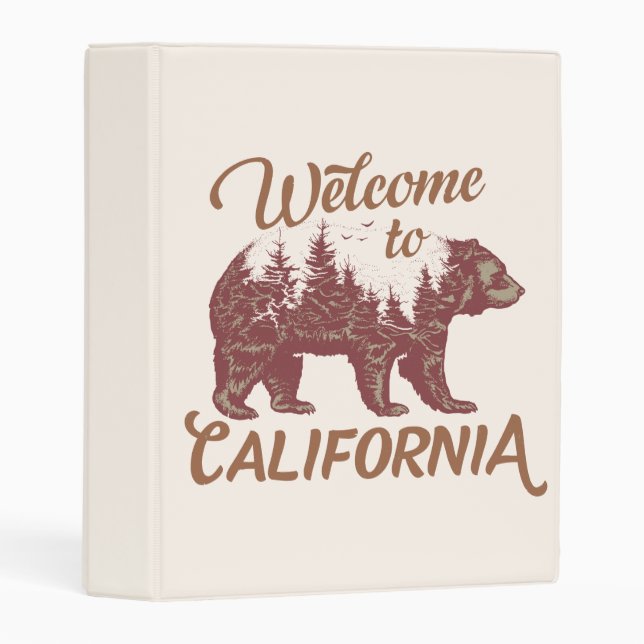 Welcome to California Bear Forest  Mini Binder (Front/Spine)