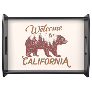 Welcome to California Bear Forest Serving Tray