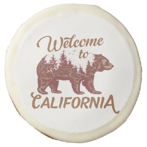 Welcome to California Bear Forest  Sugar Cookie