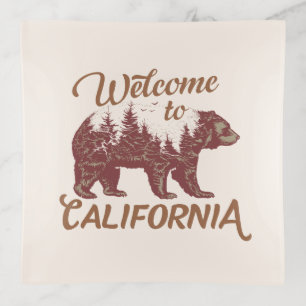 Welcome to California Bear Forest  Trinket Tray