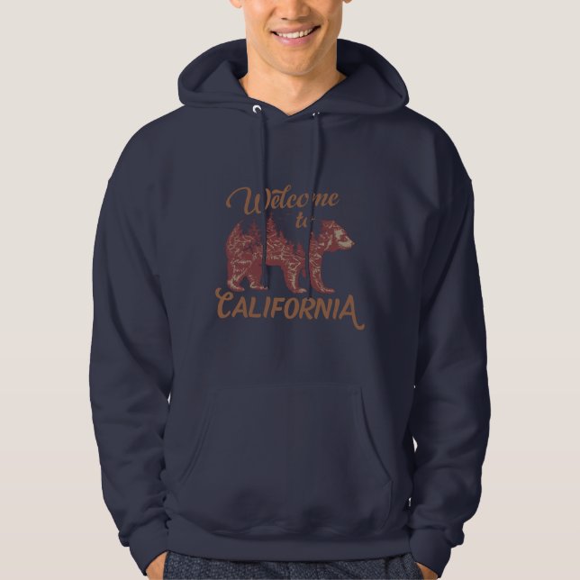 Welcome to California Bear Hoodie (Front)