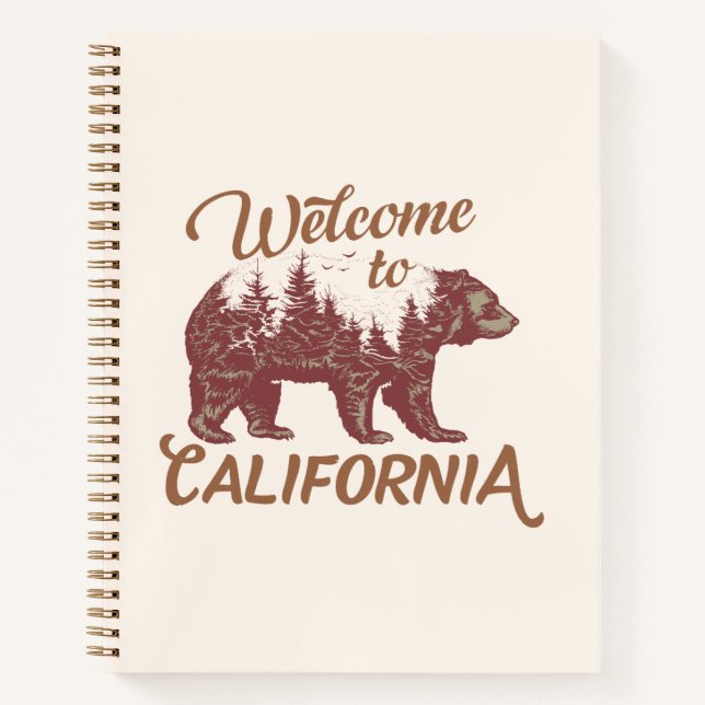 Welcome to California Bear Notebook (Front)