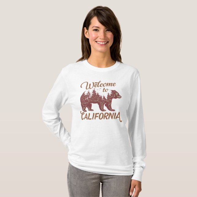 Welcome to California Bear T-Shirt (Front Full)