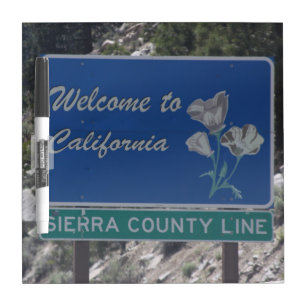Welcome to California Dry Erase Board