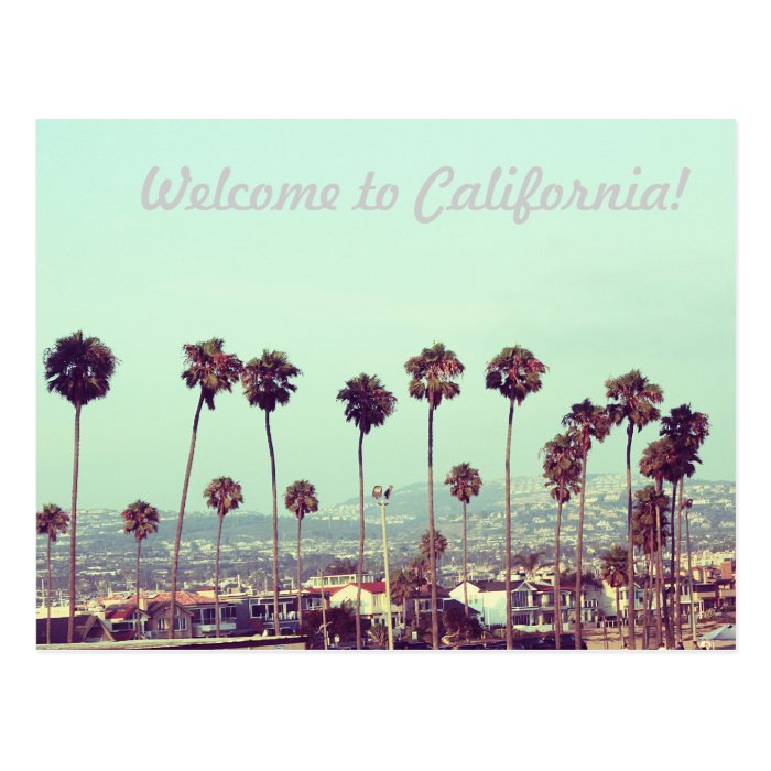 Welcome to California Post Card