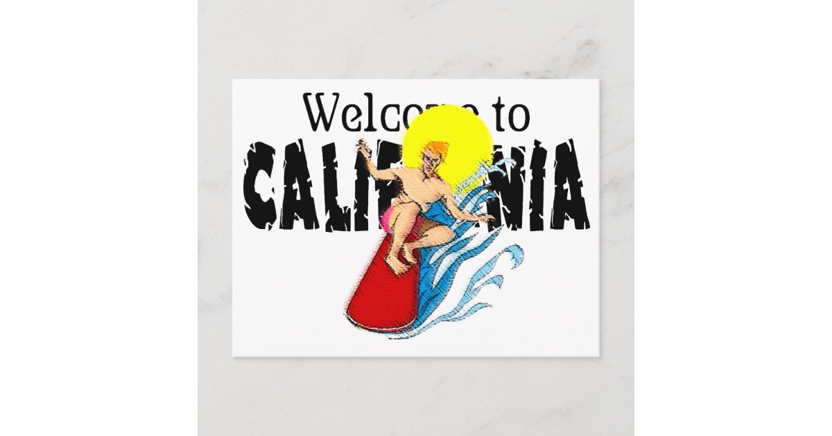 to California Postcard Zazzle