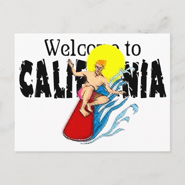 Welcome to California Postcard (Front)