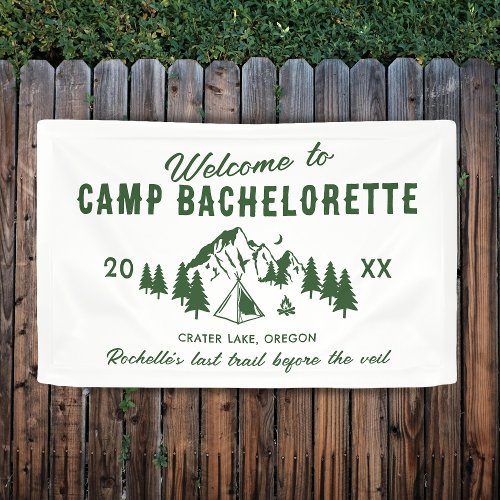 Welcome to Camp Bachelorette Banner