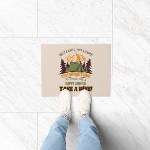 Welcome To Camp Quitcherbitchin Happy Camper Doormat