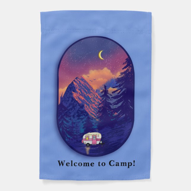 Welcome to Camp! Weatherproof Flag (Front)