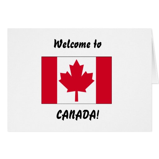 Welcome to Canada Card | Zazzle