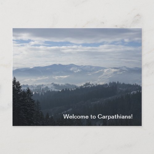 Welcome to Carpathians Postcard