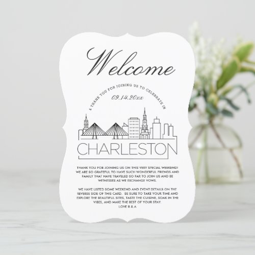 Welcome to Charleston  Guests Details Invitation