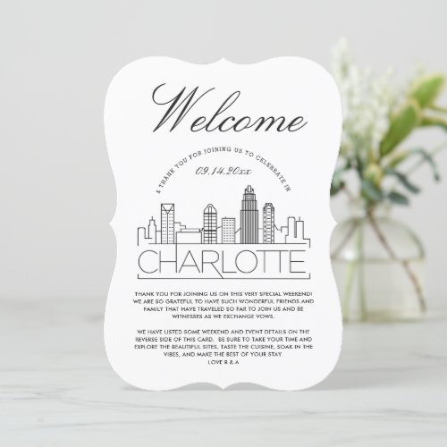 Welcome to Charlotte  Guests Details Invitation