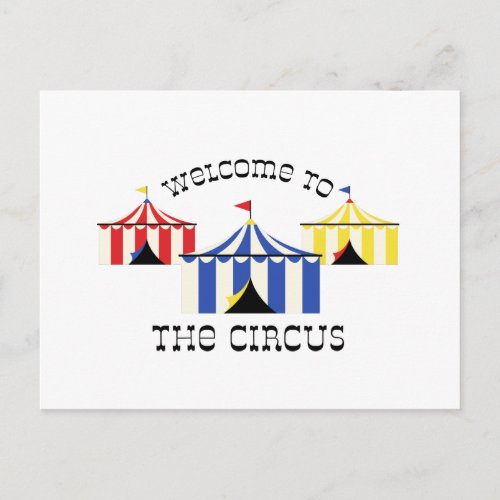 Welcome To Circus Postcard