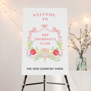 Welcome to Class   First Day of School Foam Board