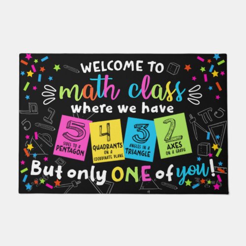 Welcome To Classroom Door Mat Funny Teacher Gifts Doormat