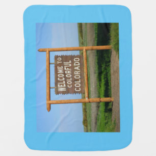 Welcome to Colorful Colorado Baby Blanket