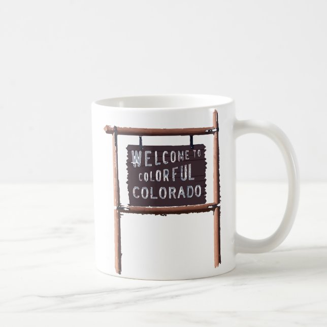 welcome to colorful colorado coffee mug (Right)