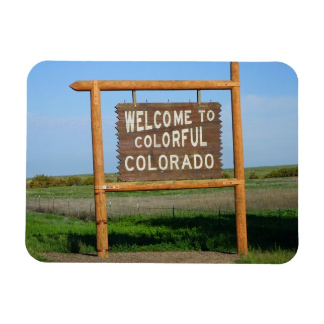 Welcome to Colorful Colorado Magnet (Horizontal)