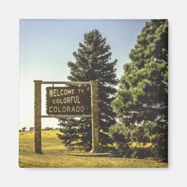 Welcome to Colorful Colorado Magnet (Front)