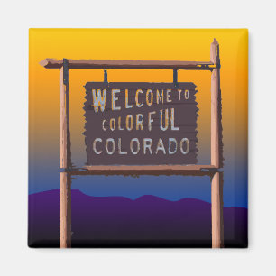 welcome to colorful colorado magnet