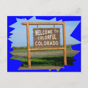 Welcome to Colorful Colorado POST CARD