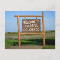 welcome to Colorful Colorado Post Card
