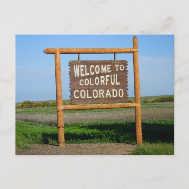 welcome to Colorful Colorado Post Card (Front)
