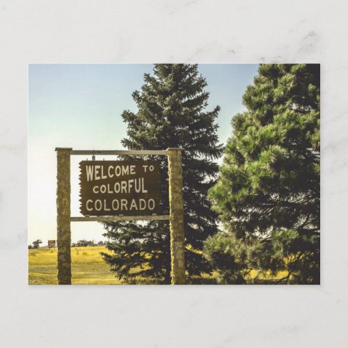 Welcome to Colorful Colorado Postcard