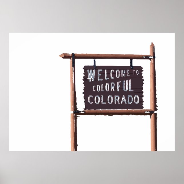 welcome to colorful colorado poster (Front)
