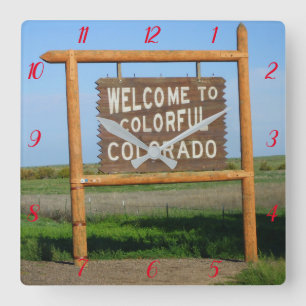 Welcome to Colorful Colorado Wall Clock