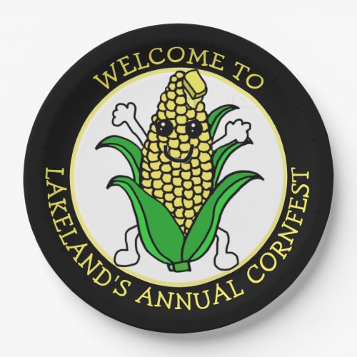 Welcome to Cornfest Personalized   Paper Plates