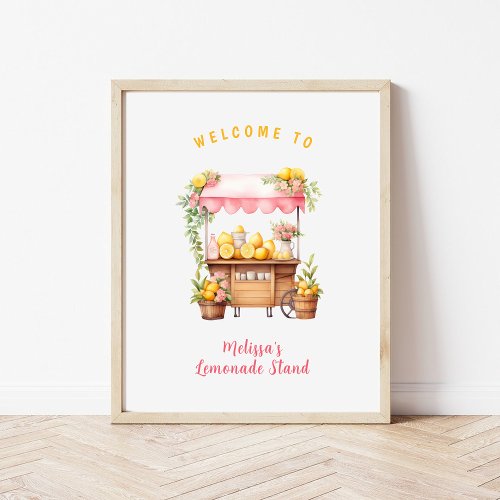 Welcome to Custom Pink Lemonade Stand Poster
