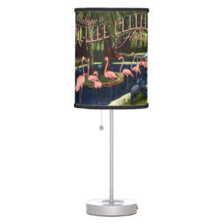 Welcome to Cypress Gardens Vintage Postcard Lamp