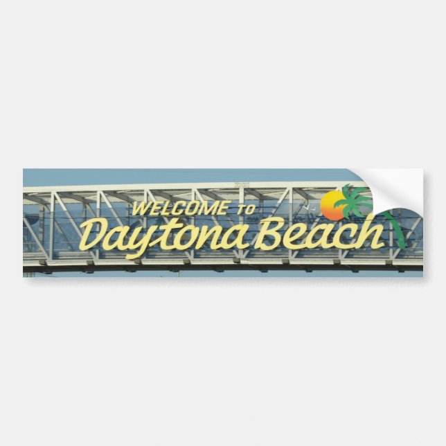 Welcome to Daytona Beach Bumper Sticker (Front)