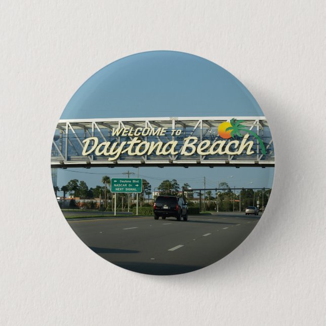 Welcome to Daytona Beach Button (Front)