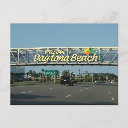 Welcome To Daytona Beach Florida Postcard